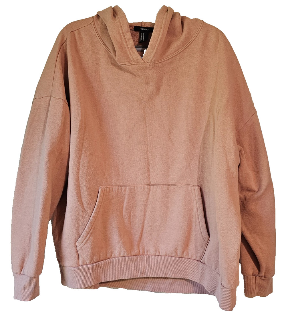 Forever 21 Dusty Rose Oversized Pullover Hoodie – Women’s Medium